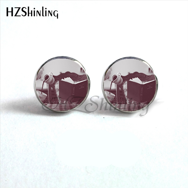 NES-00101  Library Book Earrin - Vintage Fashion Library avaliação e preço