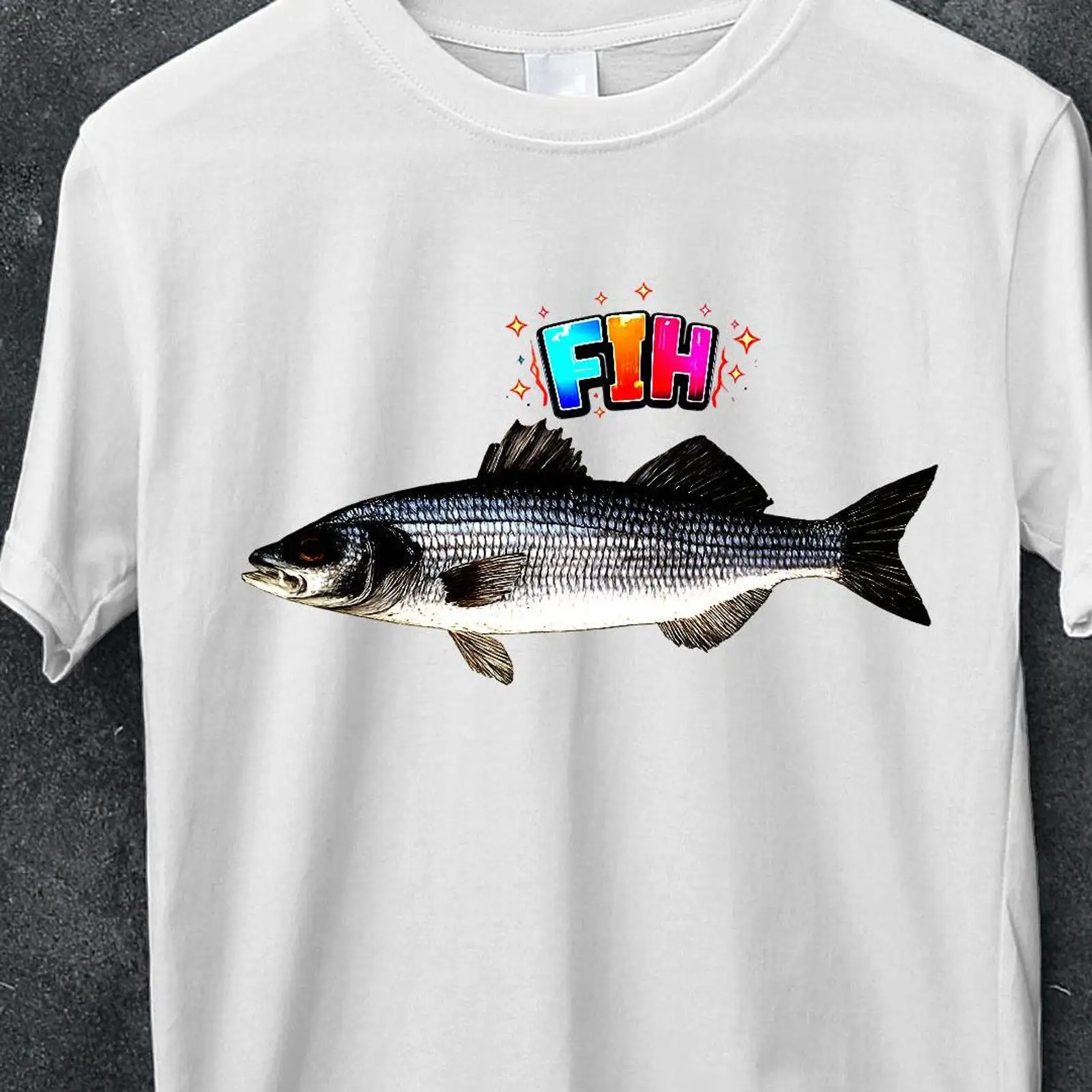 Fih Fish Meme T Shirt Funny Ge - Vintage Fashion Gen Z avaliação e preço