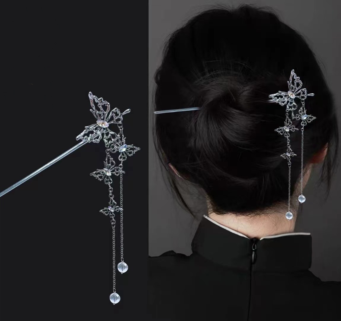 18cm Chinese Style Hairpin Ele - Vintage Fashion Accessories avaliação e preço