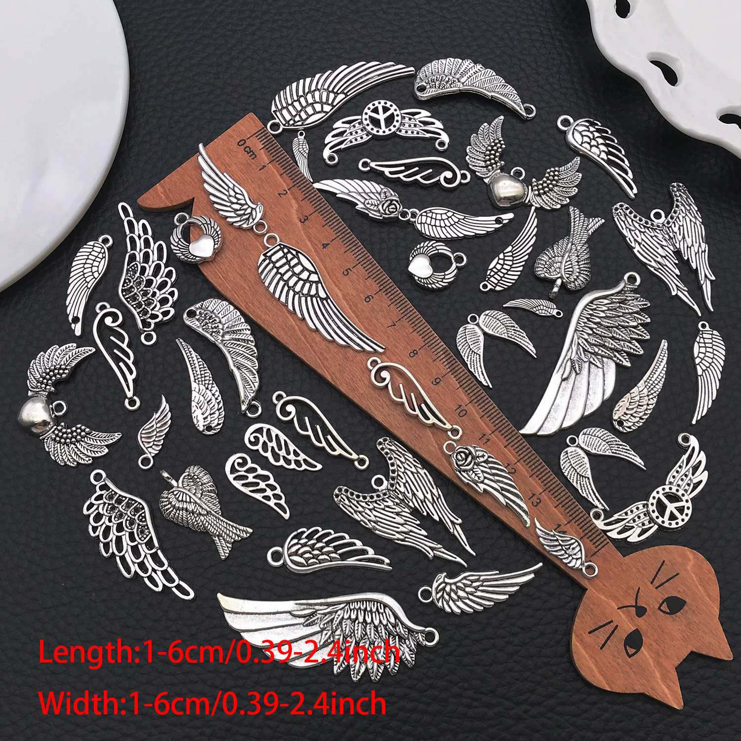 Angel Wing Charms, New 22/42 P - Vintage Fashion Tumblr avaliação e preço