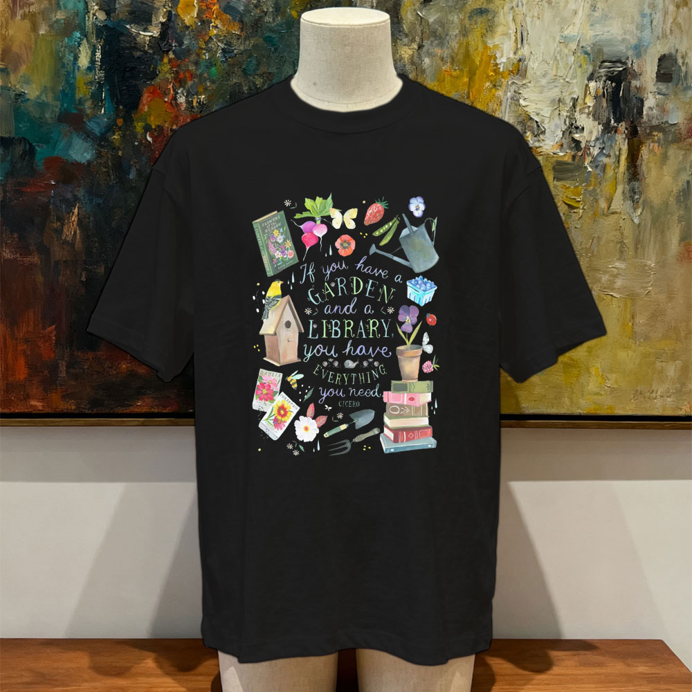 Garden and A Library Unisex Tr - Vintage Fashion Library avaliação e preço