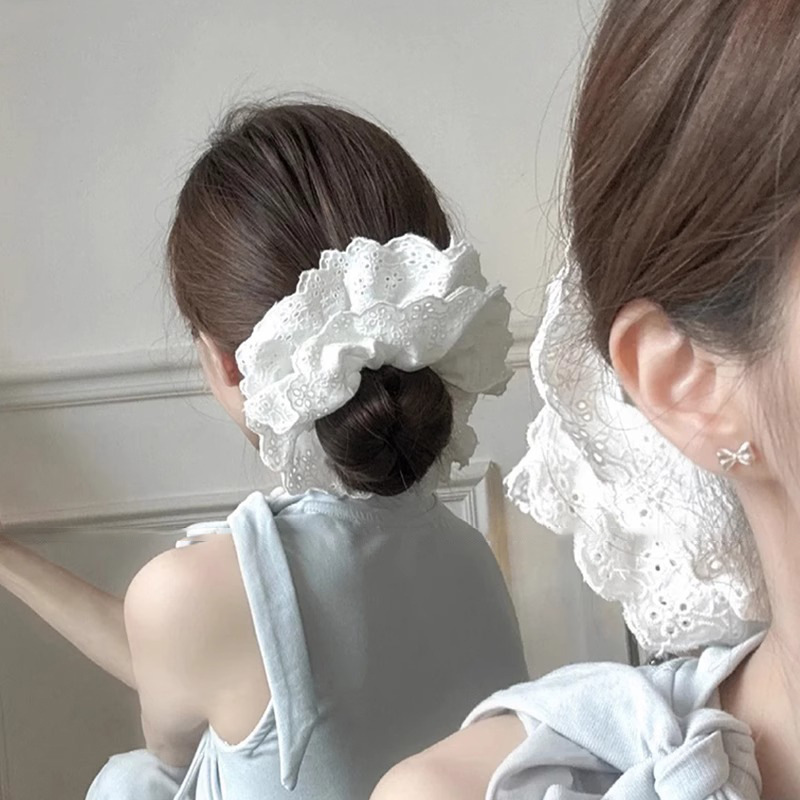 Women's Scrunchies Korean Supe - French Vintage Fashion avaliação e preço