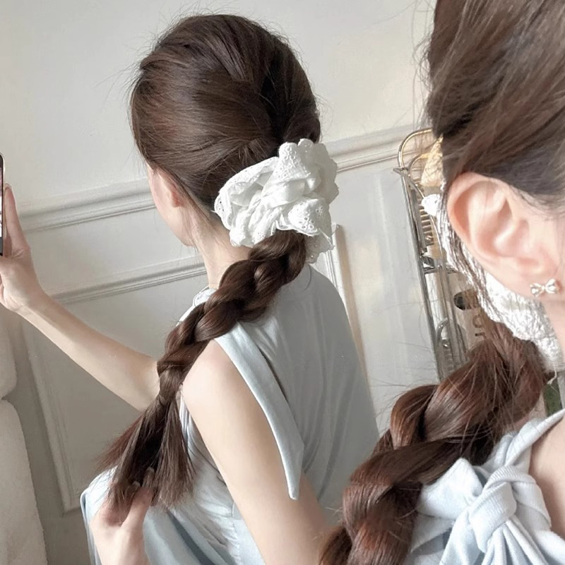 Women's Scrunchies Korean Supe - French Vintage Fashion avaliação e preço