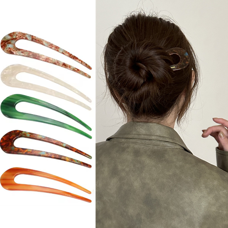 U-shaped Female Hairpin Fashio - Vintage Fashion Style Female avaliação e preço