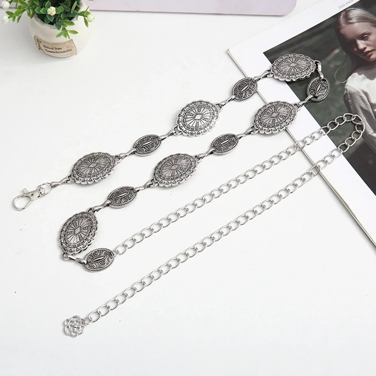 2025 New Fashion Vintage Oval  - Vintage Fashion Style Female avaliação e preço