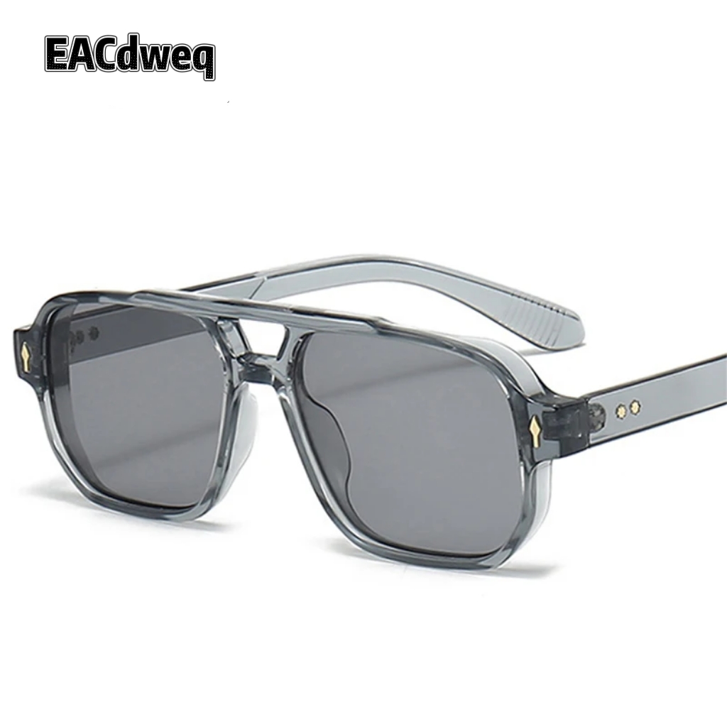 Vintage Double Bridges Men Squ - Vintage Fashion Glasses avaliação e preço