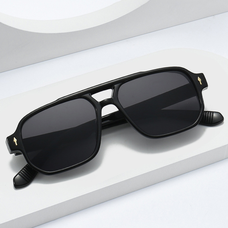 Vintage Double Bridges Men Squ - Vintage Fashion Glasses avaliação e preço