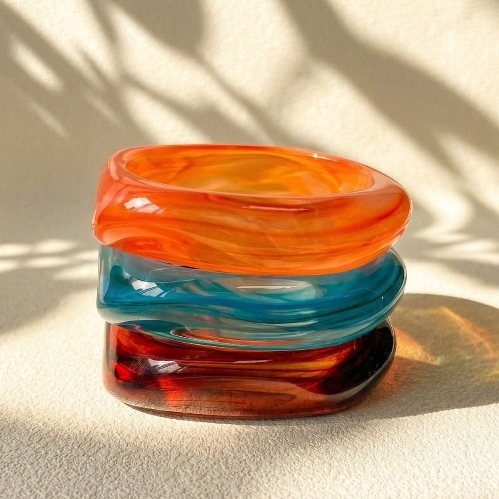 Wrist Jewelry Translucent Resi - Vintage Fashion Gen Z avaliação e preço