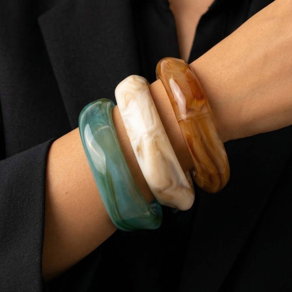 Wrist Jewelry Translucent Resi - Vintage Fashion Gen Z avaliação e preço